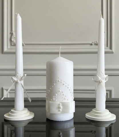Magik Life Unity Candle Set for Wedding Ceremony – Elegant & Meaningful - Magik Life
