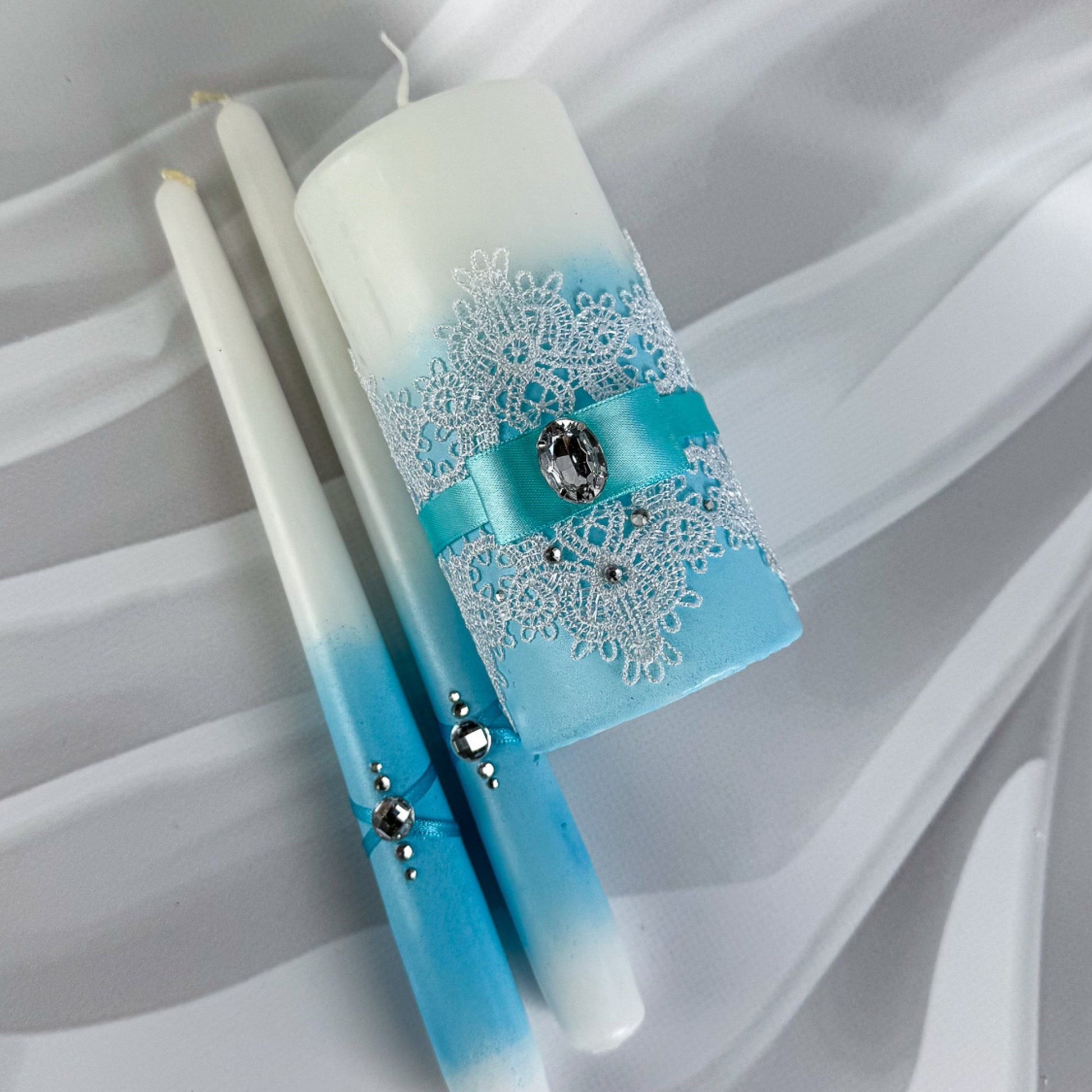 Magik Life Unity Candle Set for Wedding Ceremony – Elegant & Meaningful - Magik Life