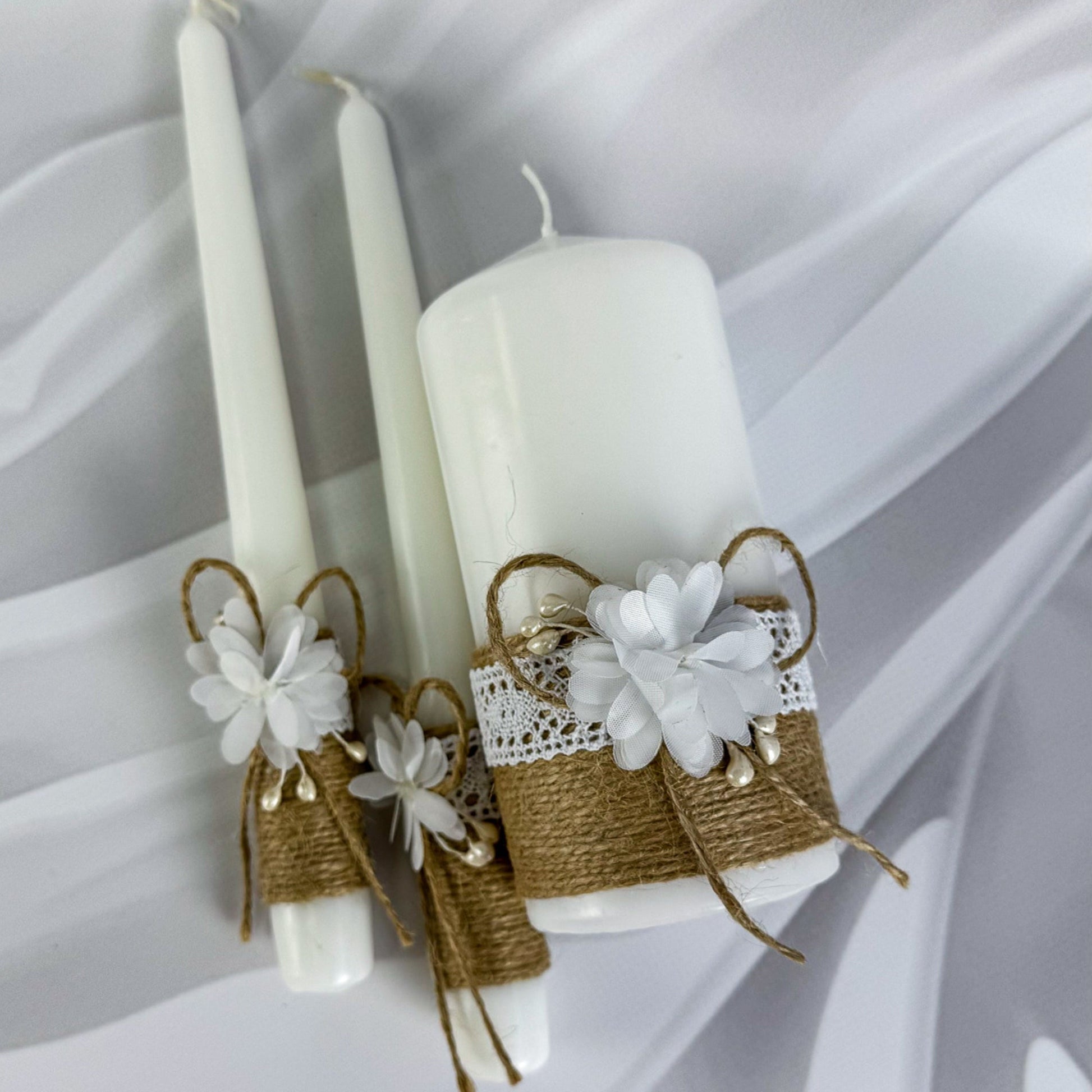 Magik Life Unity Candle Set for Wedding Ceremony – Elegant & Meaningful - Magik Life