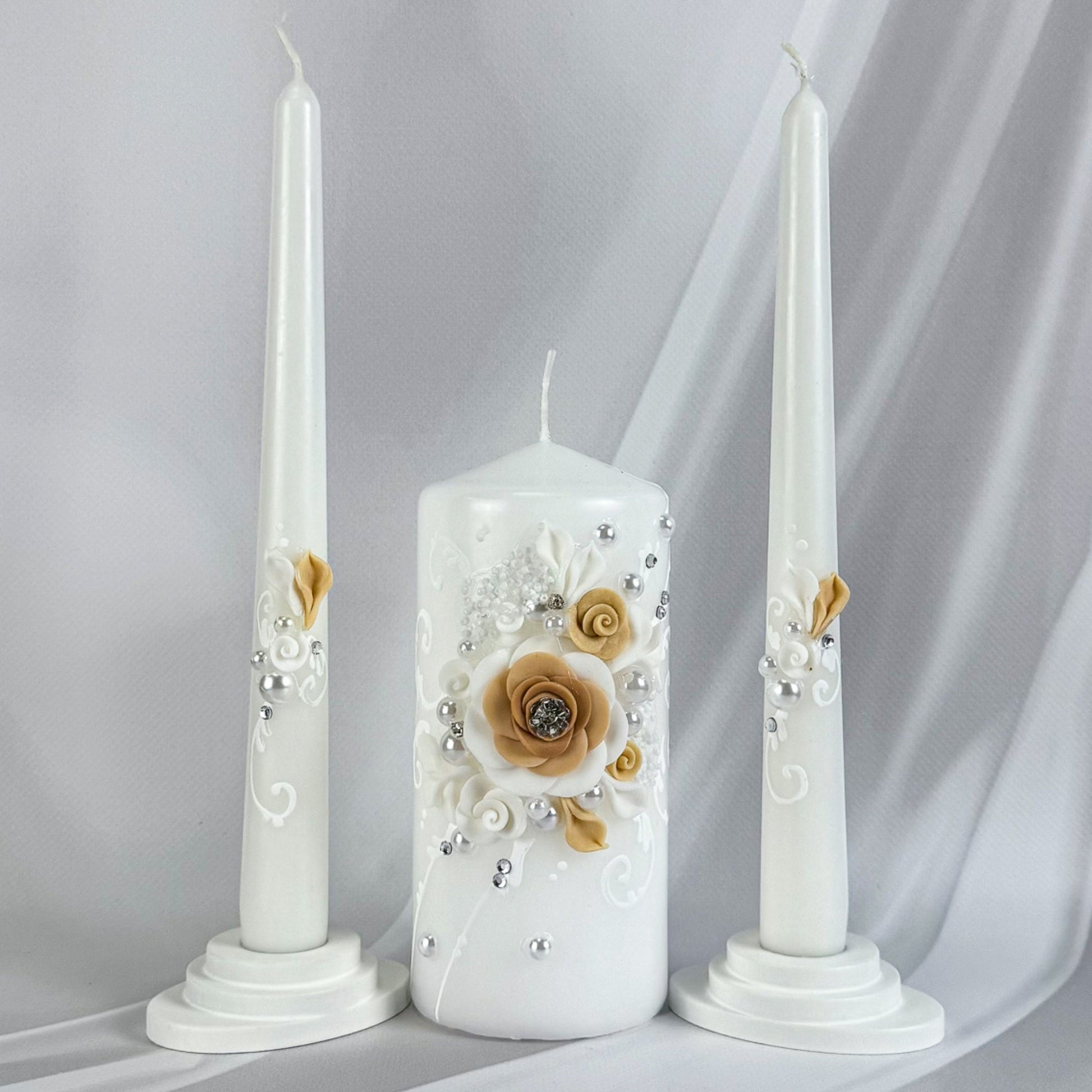Magik Life Unity Candle Set for Wedding Ceremony – Elegant & Meaningful - Magik Life