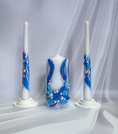 Magik Life Unity Candle Set for Wedding Ceremony – Elegant & Meaningful - Magik Life