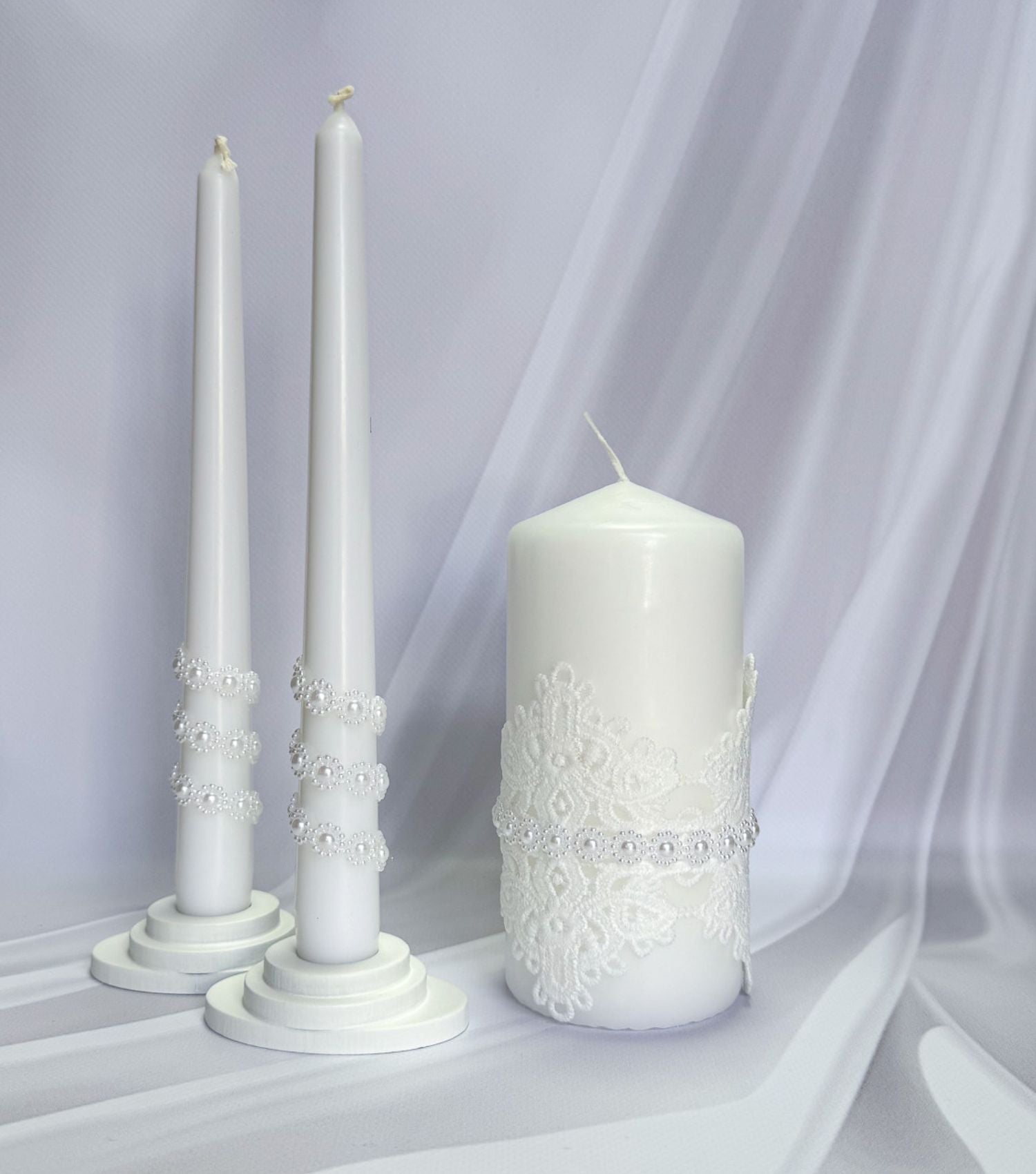 Magik Life Unity Candle Set for Wedding Ceremony – Elegant & Meaningful - Magik Life