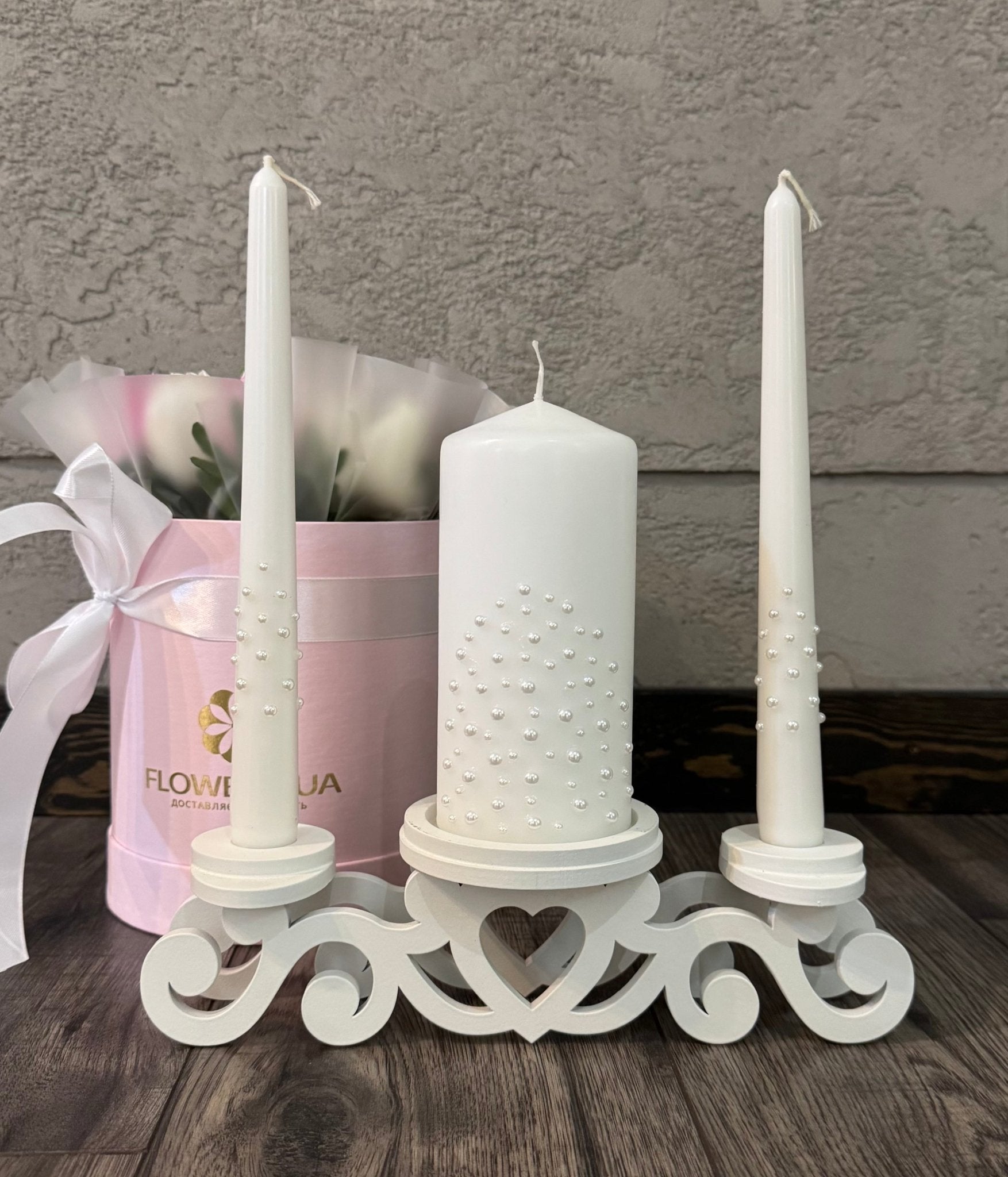 Magik Life Unity Candle Set for Wedding Ceremony – Elegant & Meaningful - Pearls| Shine - Magik Life