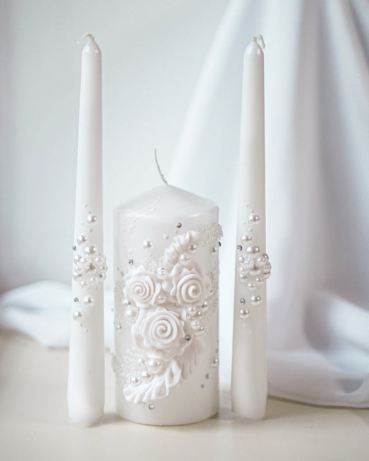 Magik Life Unity Candle Set for Wedding - Wedding Accessories for Reception and Ceremony - Magik Life