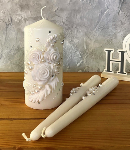 Magik Life Unity Candle Set for Wedding - Wedding Accessories for Reception and Ceremony - Magik Life
